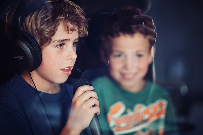 Campers recording at Steve and Kate’s Camp in Berkeley